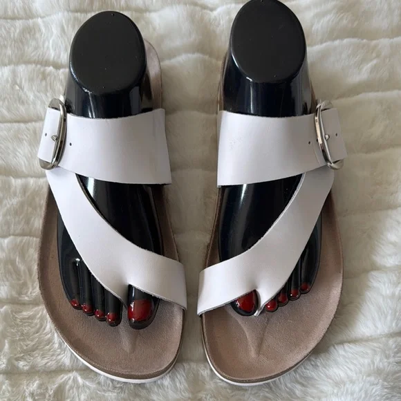 White Mountain White Cross-Strap Sandals - Picture 4 of 9